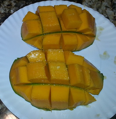 First Ever Mango from back-yard