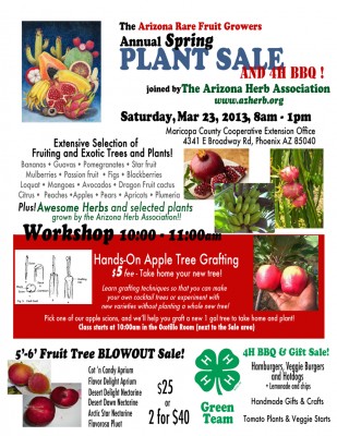 AZRFG Spring Plant Sale - Saturday March 23rd, 8am - 1pm